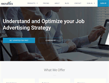 Tablet Screenshot of jobs.recruitics.com